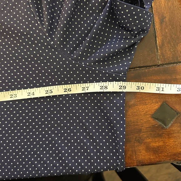 Polo Ralph Lauren Performance Navy Blue Polka Dot Polo Shirt XXL Golf Classic - Picture 5 of 6